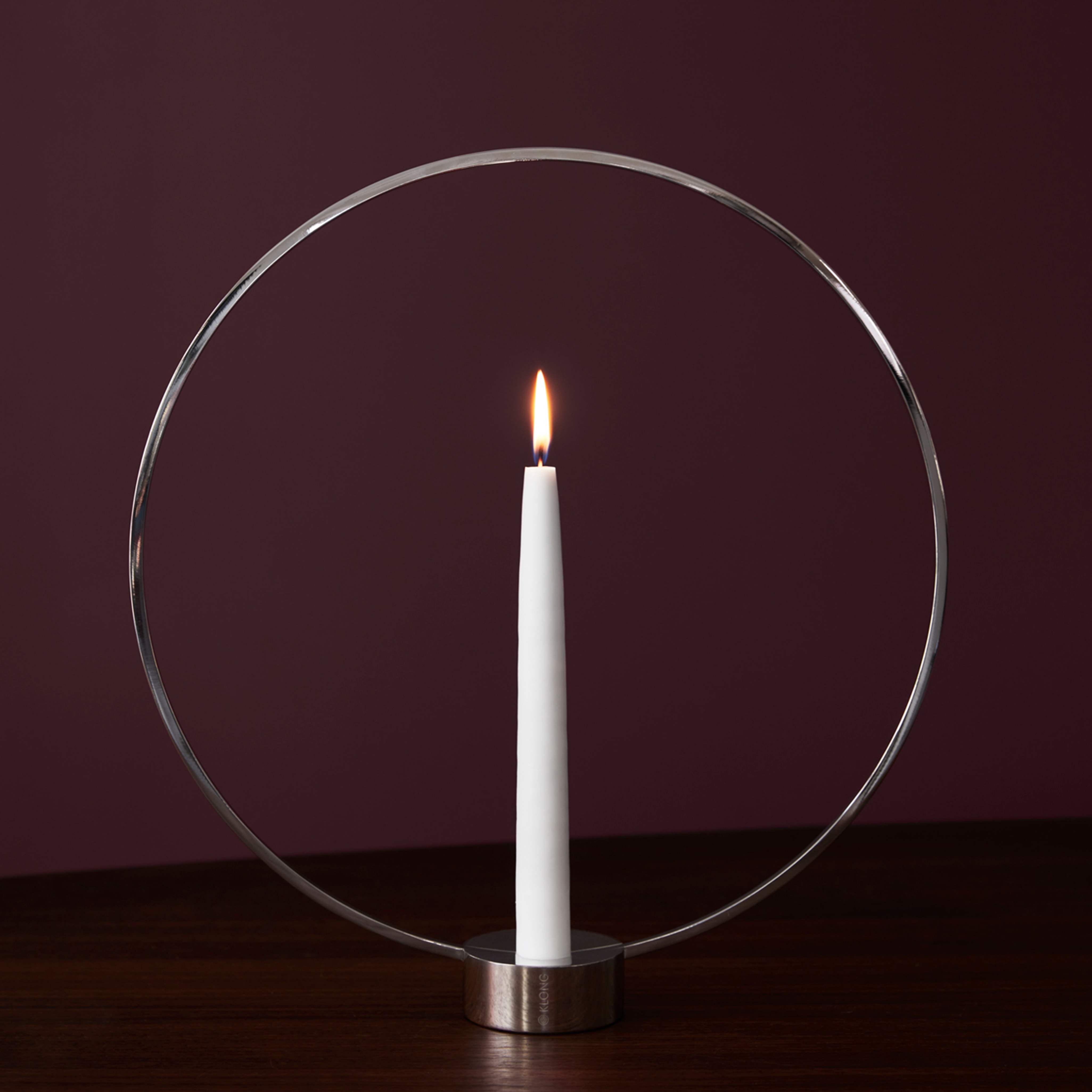 Gloria Nickel Candlestick