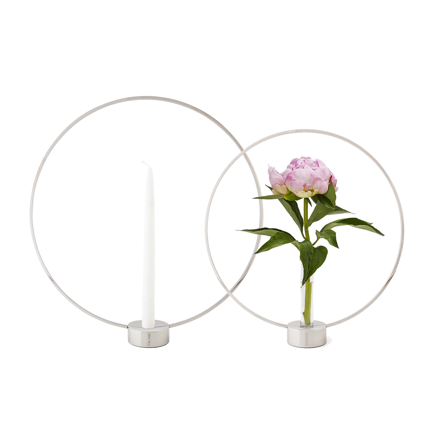 Gloria Nickel Candlestick