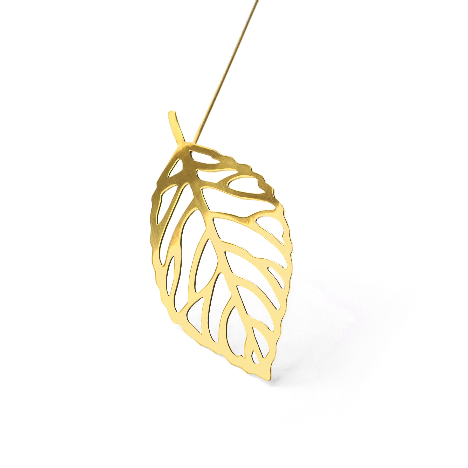 Brass Leaves Wood 2 pcs