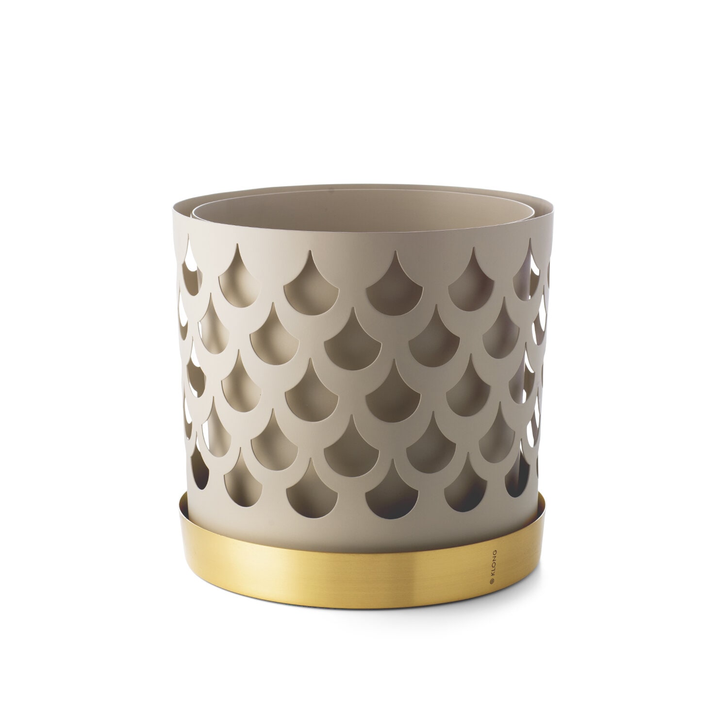 Trio Drop Beige Flower Pot