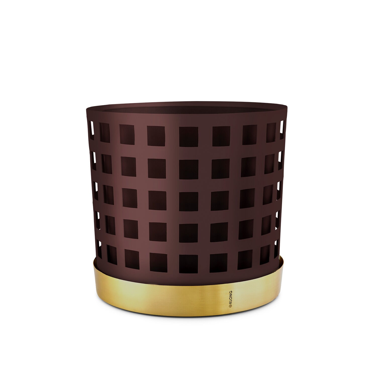 Trio Square Dark Red Flower Pot