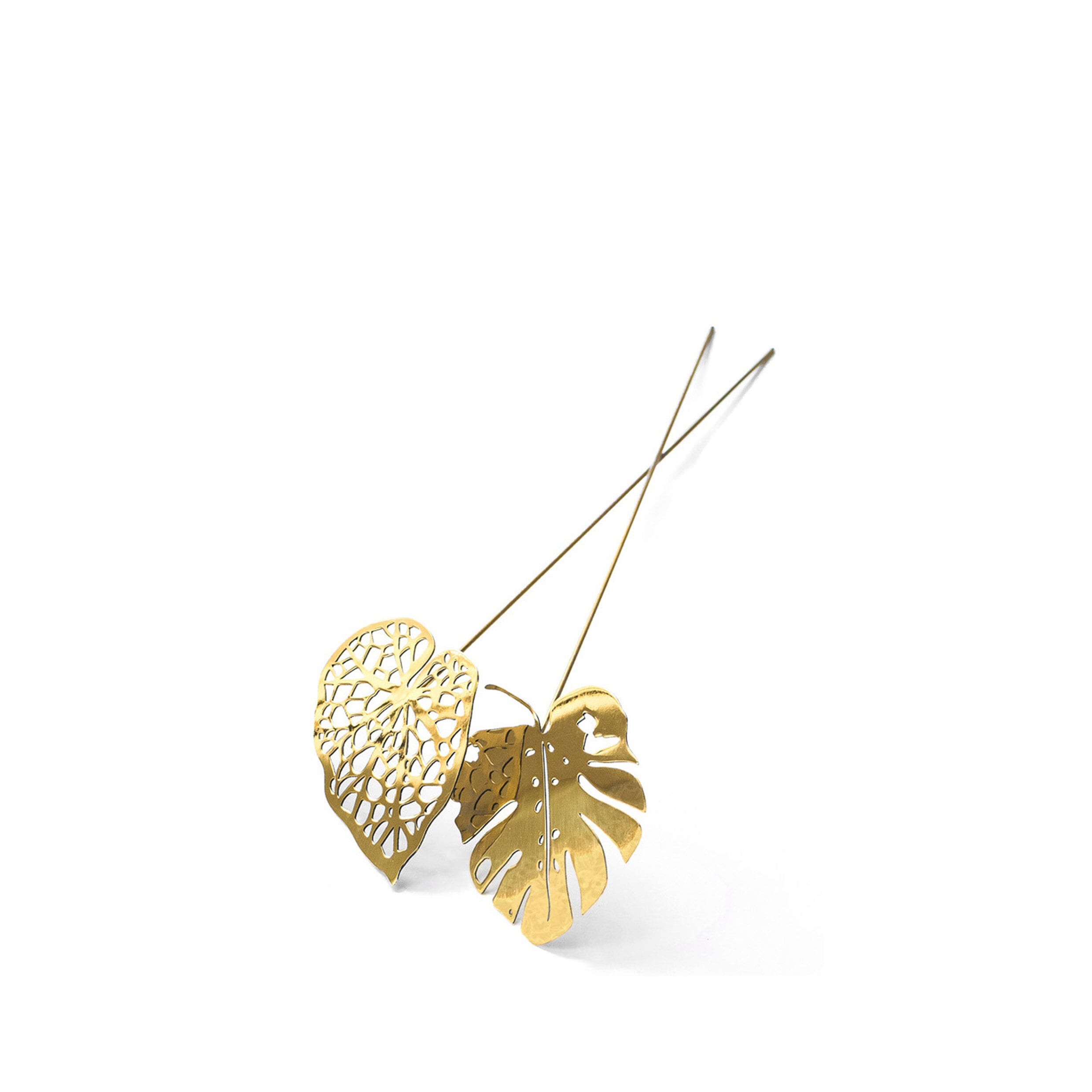 Brass Leaves Water 2 pcs